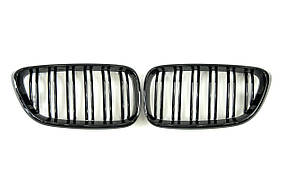 Решітка радіатора Чорний глянець ( Подвійні M-Look ) на бмв 2 Series F22 / F23 2013-2019 року
