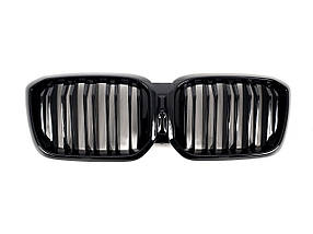 Решітка радіатора Чорний глянець ( Подвійні M-Look ) на бмв X3 G01 2022-2024 року
