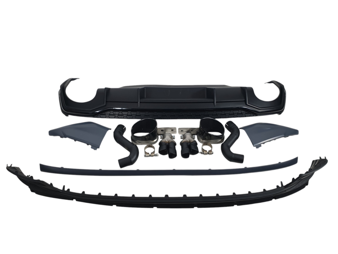 Дифузор ( заднього бампера ) ( стиль RS ) на Audi Q3 83A 2018-2023 року