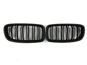 Решітка радіатора ніздрі чорний мат подвійні m look на бмв 3 серія f30 f31 2011 - 2018 року mw f30152