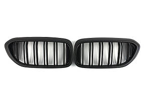 Решітка радіатора Чорний мат ( Подвійні M-Look ) на бмв 5 Series G30 / G31 2017-2020 року