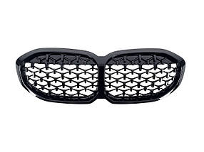 Решітка радіатора Diamond All Black на бмв 1 Series F40 / F41 2019-2023 року
