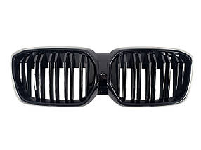 Решітка радіатора Чорний глянець iX3 ( Подвійні M-Look ) на бмв X3 G01 2022-2024 року