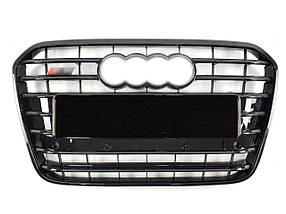 Решітка радіатора Full Black ( в стилі S6 ) на Audi A6 C7 2011-2014 року