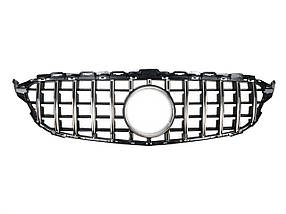 Решітка радіатора Chrome Black ( без місця під камеру ) GT на мерседес C-клас W205 2014-2018 року