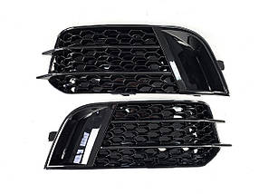 Решітки в бампер Full Black ( в стилі RS1 ) на Audi A1 8X 2010-2014 року