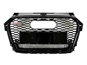 Решітка радіатора Full Black ( в стилі RS1 ) Quattro на Audi A1 8X 2014-2019 року