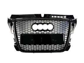 Решітка радіатора Full Black ( в стилі RS3 ) на Audi A3 8P 2008-2012 року