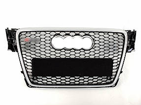 Решітка радіатора Silver Black ( в стилі RS4 ) на Audi A4 B8 2007-2011 року