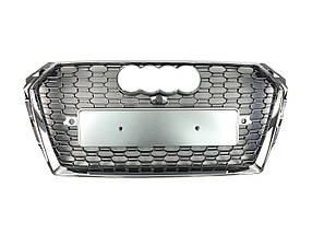Решітка радіатора Silver Chrome ( в стилі RS4 ) на Audi A4 B9 2015-2019 року