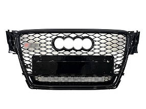Решітка радіатора Full Black ( в стилі RS4 quattro ) на Audi A4 B8 2007-2011 року