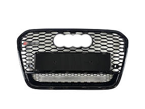 Решітка радіатора Full Black ( в стилі RS6 quattro ) на Audi A6 C7 2011-2014 року