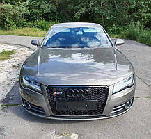 Решітка радіатора Full Black ( в стилі RS7 ) на Audi A7 4G 2010-2014 року, фото 4