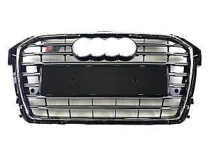 Решітка радіатора Chrome Black ( в стилі S1 ) на Audi A1 8X 2014-2019 року, фото 2