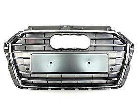 Решітка радіатора Silver Chrome ( в стилі S3 ) на Audi A3 8V 2016-2020 року