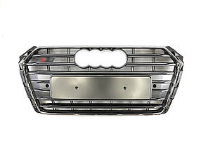 Решітка радіатора Silver Chrome ( в стилі S4 ) на Audi A4 B9 2015-2019 року