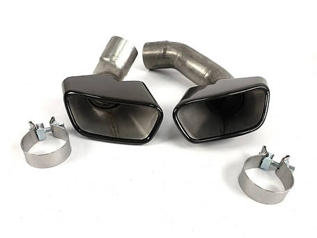 Насадки на вихлоп Full Black ( Sport бампер ) на бмв X5 F15 2013-2018 року, фото 2