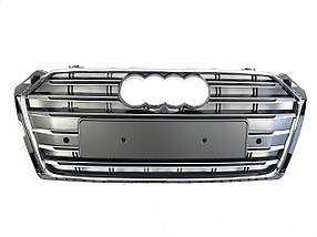 Решітка радіатора Silver Chrome ( в стилі S5 ) на Audi A5 B9 2016-2020 року