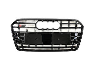 Решітка радіатора Full Black ( в стилі S7 ) на Audi A7 4G 2014-2017 року, фото 1