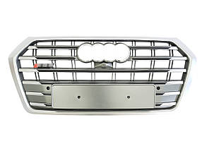Решітка радіатора Full Silver ( в стилі SQ5 ) на Audi Q5 80A 2016-2020 року