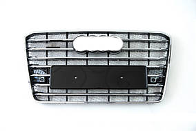 Решітка радіатора Chrome Black ( в стилі W12 ) на Audi A8 D4 2014-2017 року