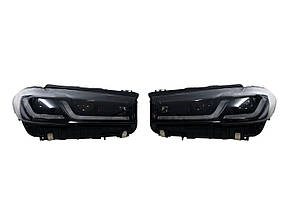 Передні фари ( в стилі LCI Full Led Shadow ) на бмв 5 Series G30 / G31 2017-2020 року