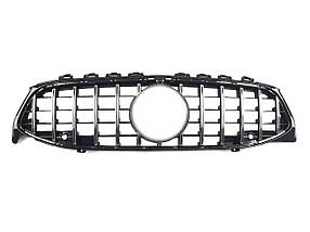 Решітка радіатора Chrome Black ( з місцем під камеру ) GT на мерседес CLA-клас C118 2019-2022 року