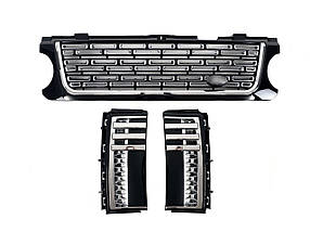 Решітка радіатора + жабра на Land Rover Range Rover Vogue L322 2005-2010 року
