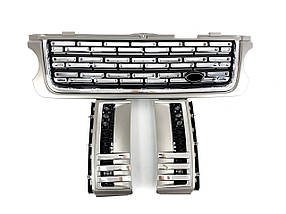 Решітка радіатора + жабра на Land Rover Range Rover Vogue L322 2010-2013 року