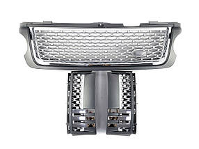 Решітка радіатора + жабра на Land Rover Range Rover Vogue L322 2010-2013 року