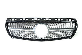 Решітка радіатора Silver Diamond на мерседес A-клас W176 2012-2015 року