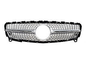 Решітка радіатора Silver Diamond на мерседес A-клас W176 2016-2018 року