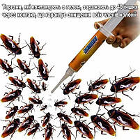 Ефективний засіб отрути від тарганів. Гель шприц для тарганів. Засоби для захисту від тарганів, фото 3