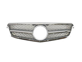 Решітка радіатора Silver SL на мерседес C-клас W204 2007-2014 року