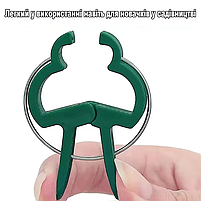 Кліпси садові маленькі для підв'язки та фіксації рослин, для томатів 4х3см 20шт 29301, фото 7