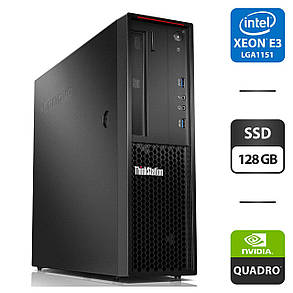 Робоча станція Lenovo ThinkStation P320 SFF/ Xeon E3-1245 v6/ 32 GB RAM/ 128 GB SSD/ Quadro P600 2GB, фото 1