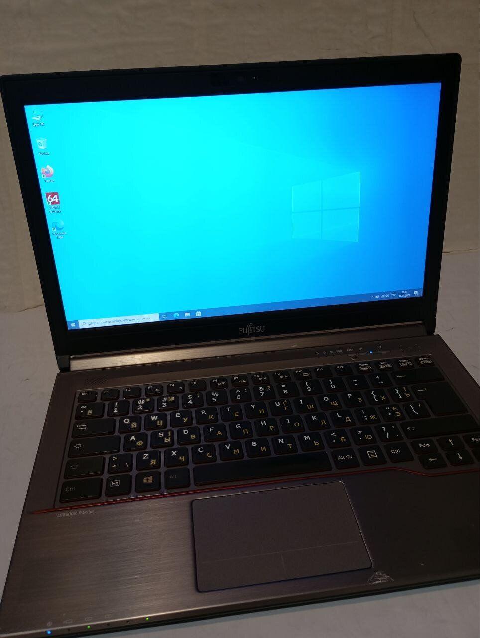 Б/в Ноутбук Б-клас Fujitsu LifeBook E744 14" 1600x900| Core i5-4310M| 8 GB RAM| 128 GB SSD| HD 4600