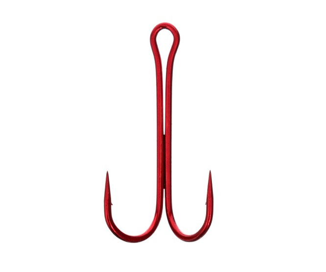 Двійник Flagman Double Hook Long SS Red №6 (FDH-LR06)