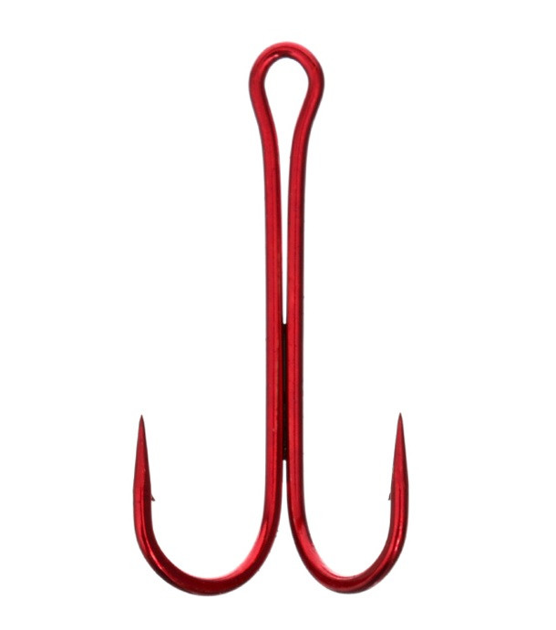 Двійник Flagman Double Hook Long SS Red №2/0 (FDH-LR20)