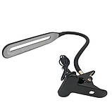 Чорна лампа на прищіпці з USB HA-106 Чорний, фото 4