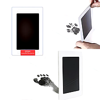 Набори для створення зліпків, відбиток ручки та ніжки, зліпки лап котів та собак, чорний колір, 95*57мм 29304