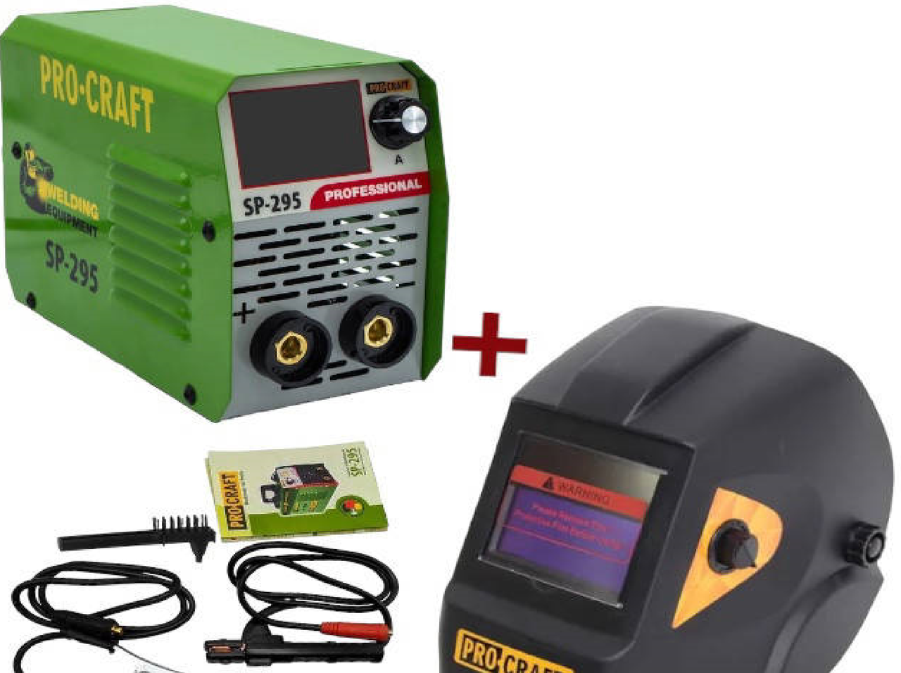 Зварювальний апарат Procraft SP-295 + маска хамелеон Procraft SHP90-30, фото 1