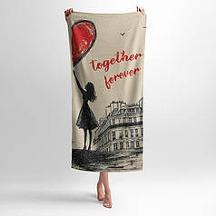 Рушник з принтом «Французька любов. Girl. French Love»