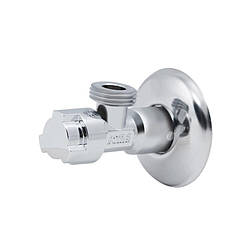 Кран приладний кутовий ICMA 1/2" буксовий №519, артикул SD00005716, латунь, хромоване покриття