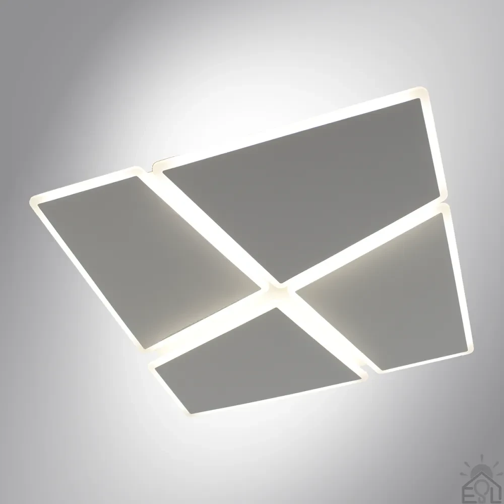 Керована світлодіодна люстра AERO 70W 4S-WHITE Esllse 3000-6500К 3500-7000Lm 455x455x57-220-IP20