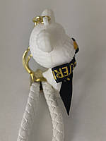 Брелок ведмедик з бантом Love is Eternal стильний подарунок для дівчини. Брелок ведмідь з дзвіночком, фото 5