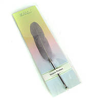 Ручка кулькова Перо сіре