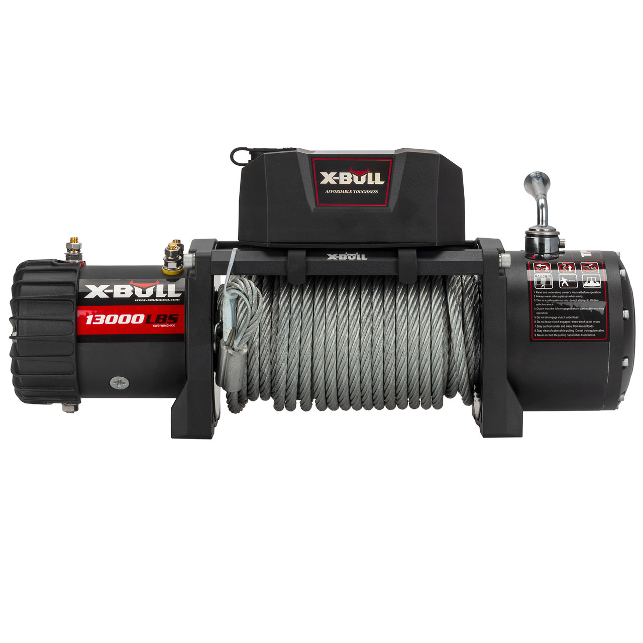 X-BULL 13000LBS лебідка зі сталевим тросом, фото 1
