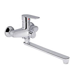 Смеситель для ванни Brinex 35C 005 з довгим виливом, ABS пластик, хромоване покриття, артикул SD00049618