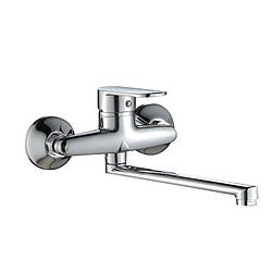 Смеситель для кухні Lidz Tani 009 настінний (k40) хром, артикул SD00051097, силумін, керамічний картридж